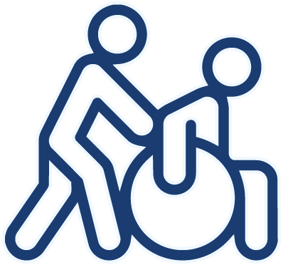 Icone aide aux personnes à mobilité réduite